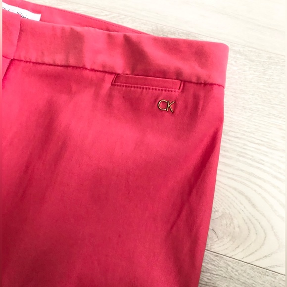 NWT Calvin Klein Coral Skinny Vented Hem Pants - Picture 14 of 16